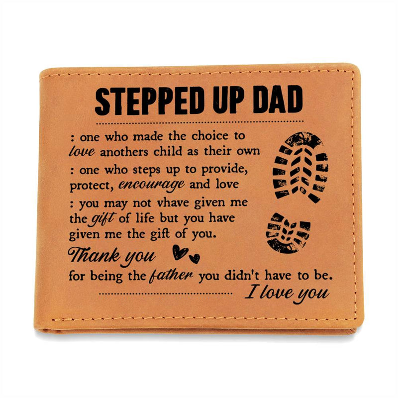 To My Stepdad Gift of Life – Leather Wallet