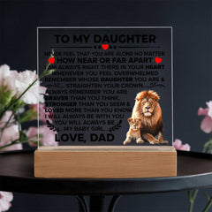 To My Daughter Braver – Acrylic Square
